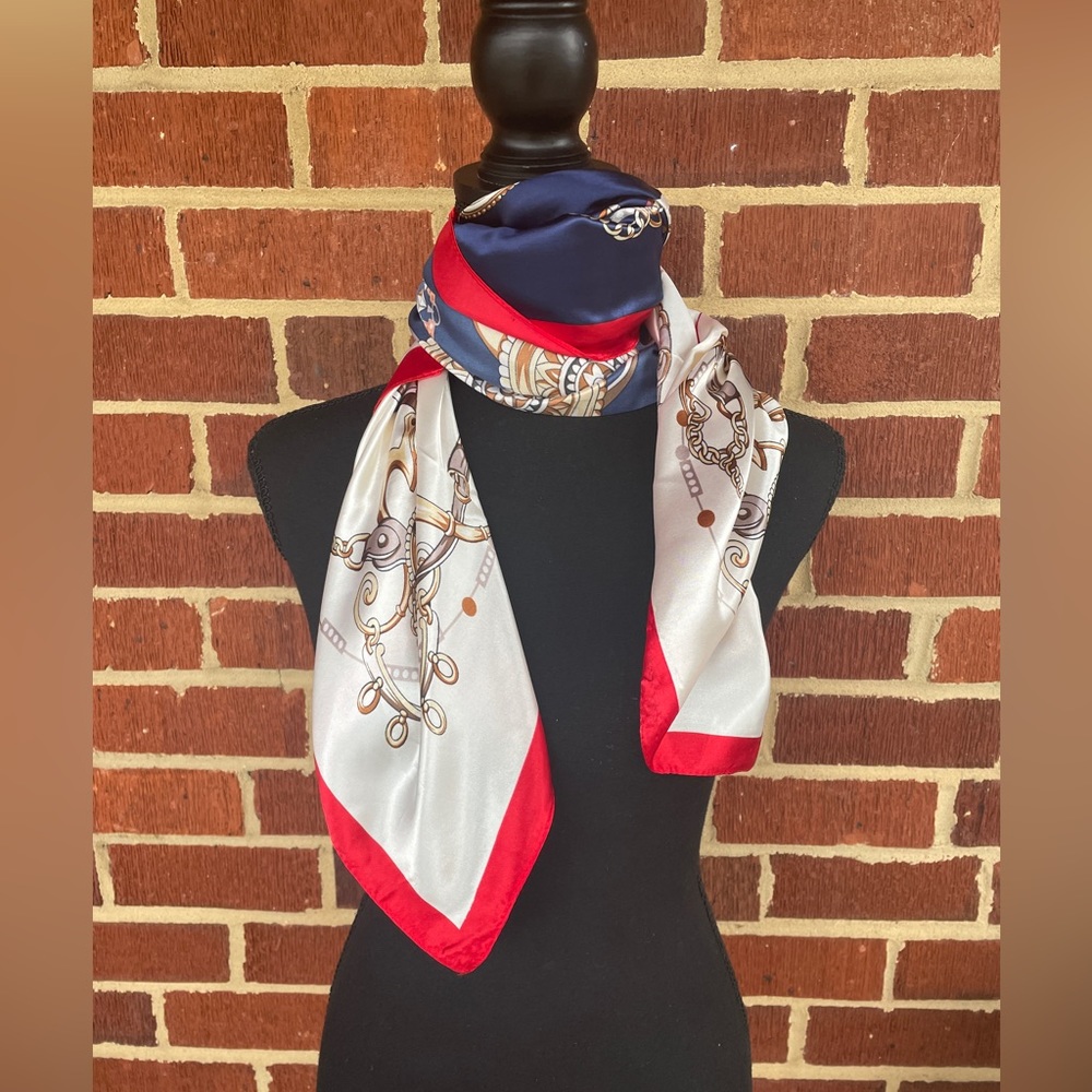 Designer- look Equestrian Satin Scarf
